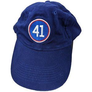Chicago Cubs Commemorative Baseball Hat Cap # 41 Tom Seavers ‎ MLB Blue Vintage